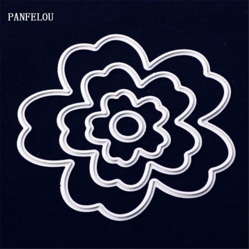 PANFELOU Metal craft The flower snow paper die cutting dies for Scrapbooking/DIY Easter wedding Halloween cards
