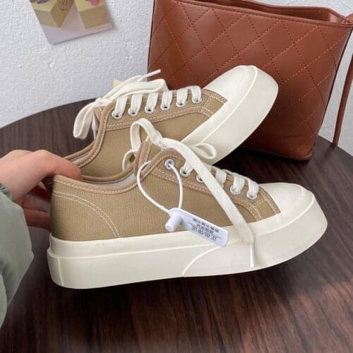 Fashion Sneakers Women Platform Sport Shoes Korean Spring Casual Basket Flat Tennis Athletic Canvas Trainers Anime Kawaii Lolita