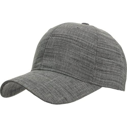 Old School Dad Hat Mens Six Panel Baseball Cap Grey Blue