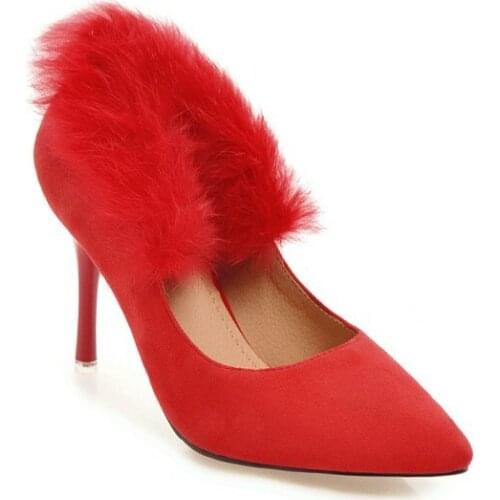 New spring fashion pointed high with fine with shallow mouth sexy suede 31-1821 46 yards single shoes