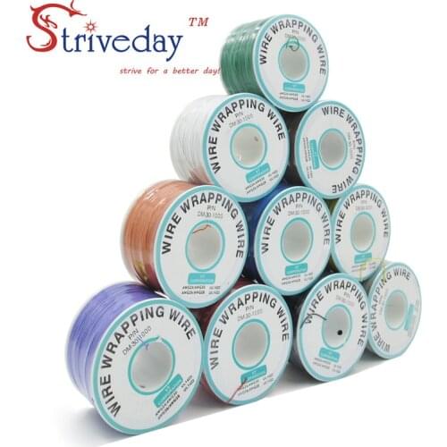 250m 30awg single core copper wire OK line circuit board flying line PCB jumper electronic wire welding cable