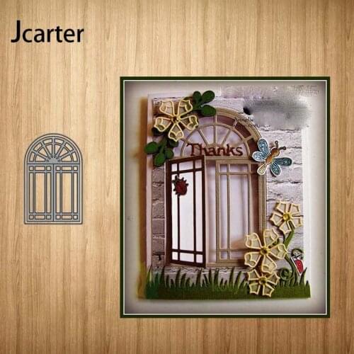 Window Hollow Frame Metal Cutting Dies Craft Cut Die Stencil for Scrapbooking Diy Handmade Make Album Model Punch Blade Decor