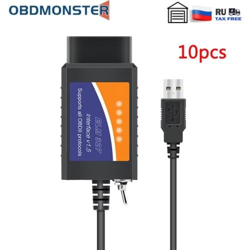 ELM 327 V1.5 USB ELM327 Switch for Ford Forscan ELMconfig Code Reader Scanner PIC18F25K80 HS CAN MS CAN
