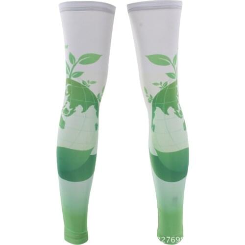 Green Life Anti-Slip XINTOWN Women Men Bike Bicycle Cycling Leg Warmers Running Sleeve Sun UV Protection Guard Knee S-3XL CC4235