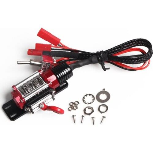 RC Metal Steel Wire Automatic Simulated Winch For 1/10 RC Crawler Car Axial SCX10 TRAXXAS TRX4 RC4WD D90 D110 TF2 Tamiya CC01
