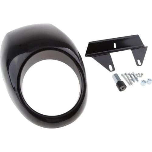 Motorcycle Retro Headlight Fairing Wind Screen Shield 160mm Light Cover For Racer 883 XL1200