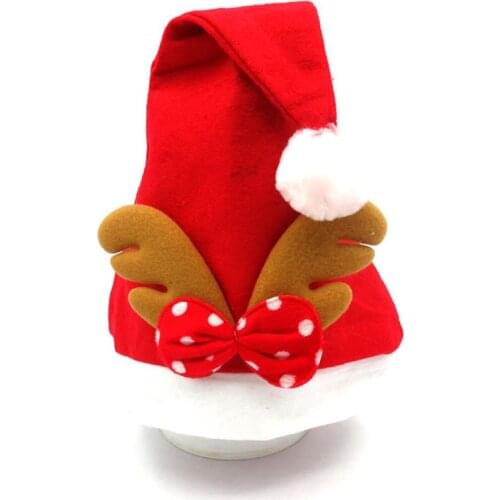 Santa Reindeer Kids Christmas Hat Christmas Cap for Adults Gifts for Children New Year Gift