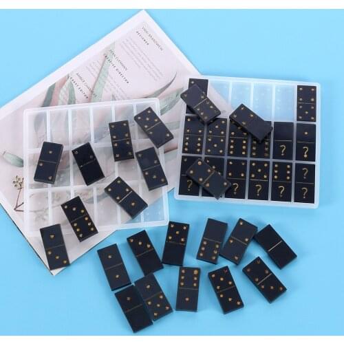 Silicone Mold Dominoes Toy Decoration Mold Diy Special Resin Craft Supplies For Table Home Decoration Ornament Clay