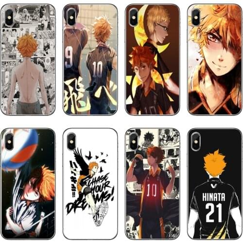For Xiaomi Redmi 9T 9C 9A 7 7A K20 6 6A S2 Redmi Note 9S 9T 9 8 8T 7 6 5A Pro Haikyuu Hinata Shoyo Anime Silicone Phone Case