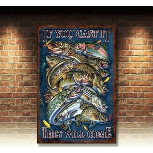 Pig Poster Retro Metal Tin Signs Plate Farm Art Wall Decor