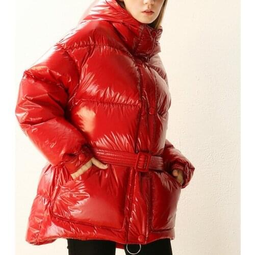 2019 Limited Asymmetric Length Winter New Womens Coat Bright Face Does Not Fade Loose Warm Section Thick Jacket Cotton Women