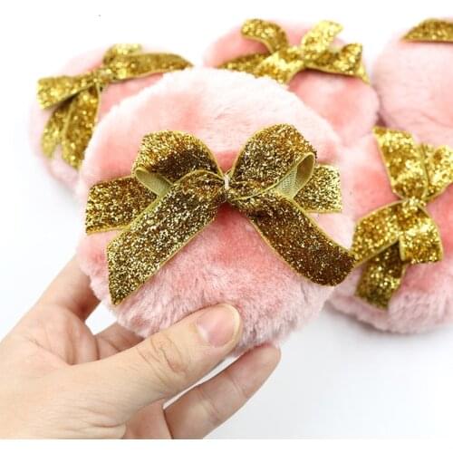 1pcs Large Loose Powder Puff Butterfly Round Cosmetic Villus Soft Plush Powder Puff Sponge Talcum Powder Cosmetic Makeup Tools
