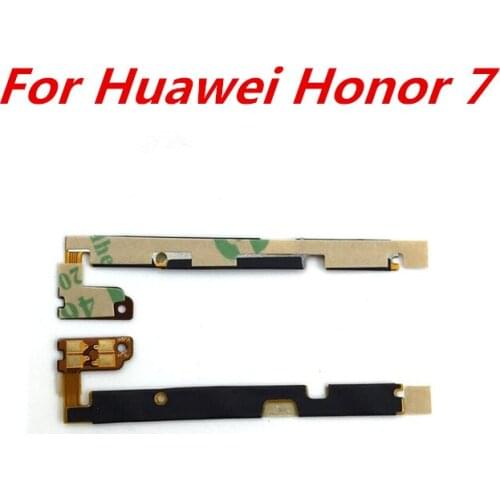 10pcs Power On Off Volume Up Down Button Key Flex Cable Replacement Repair Parts for Huawei Honor 7