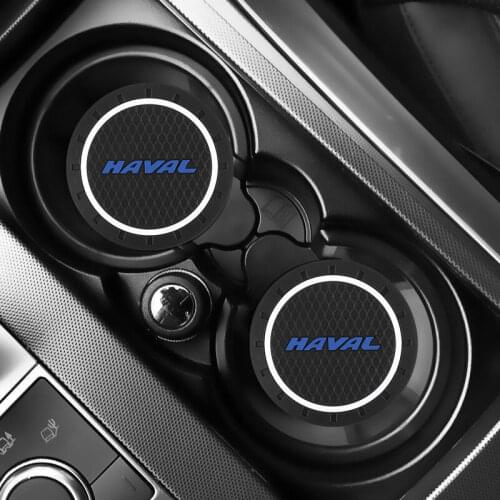 2Pcs Anti-slip Pad Car Water Bottle Cup Holder Coasters For HAVAL H1 H2 H3 H5 H6 H7 H8 H9 M4 M6 Concept B COUPE F7x SC C30 C50