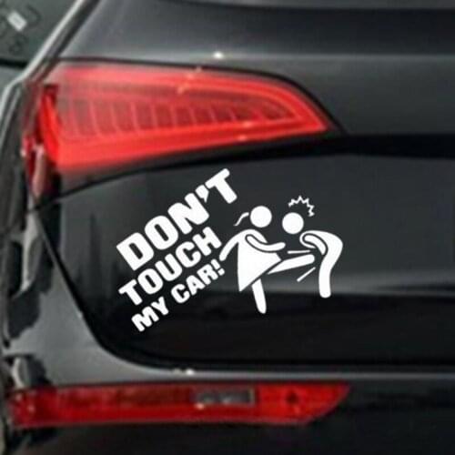 2019 Don't Touch My Car For Car Sticker Personality And Funny Car Body Decoration Smooth Hard Surface Car Body Decoration Funny