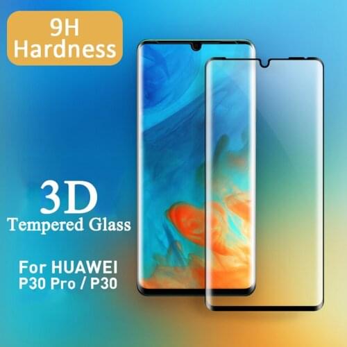 3D Tempered Glass For Huawei P30 Lite Pro Screen Protector Glass For Huawei Mate 20 Pro Lite Full Cover Screen Protective Glass