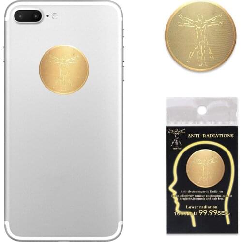 6 Pcs Anti Radiation Protector Sticker Negative Ions EMF Blocker For Mobile Phones Laptop For Tablet PC Kindle Computer Stickers