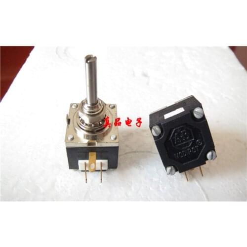 [CK] 10K Imported AB M-10K-OHM Gold-plated feet Single potentiometer handle Length 19mm 19*3mm Aperture 6MM switch