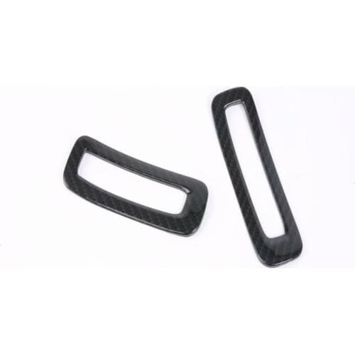 For Mazda CX8 CX-8 2017 2018 2019 2020 Carbon Fiber Color Front Side Air Conditioning Cover Frame Trim Car Accessories Styling