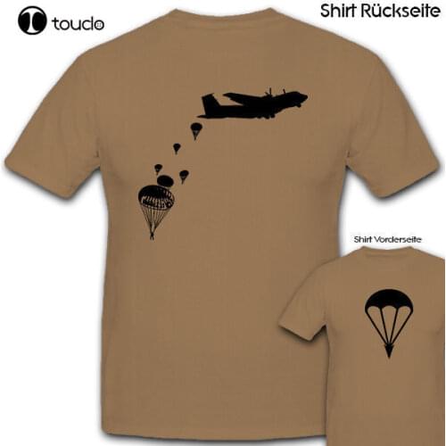 2019 Summer Brand Clothing Fallschirm Rundkappe Paratrooper Springer Bundeswehr T Shirt Novelty T Shirt