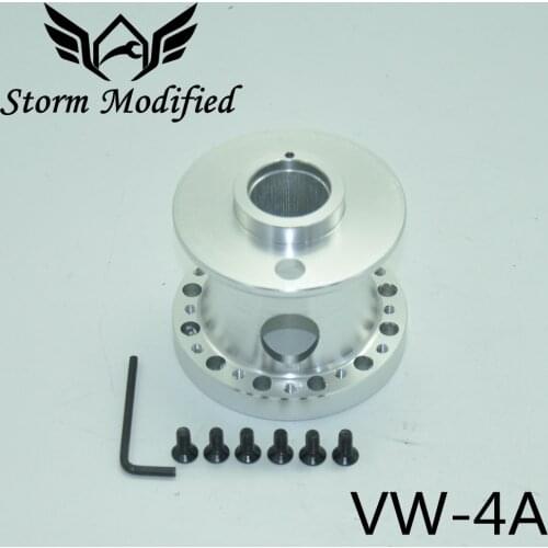SuTong Whole aluminum modelling Racing Steering Wheel Hub steering-wheel Adapter Boss Kit For Jetta Bora Gol Polo VW-4A