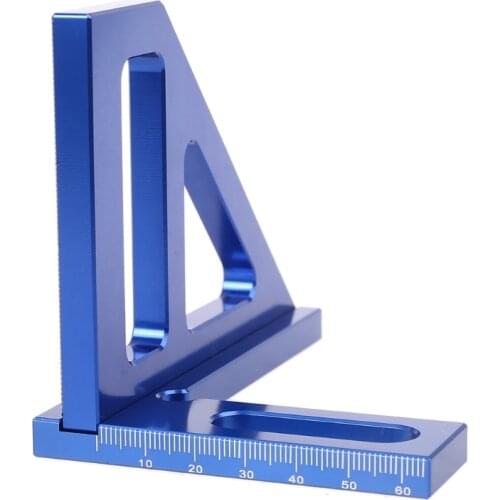Woodworking Square Protractor Aluminum Alloy Miter Triangle Ruler High Precision Layout Measuring Tool for Engineer Carpenter