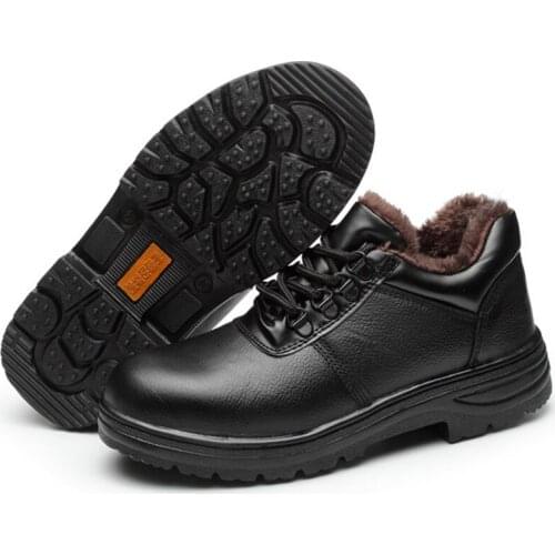 2019 winter plus velvet casual labor insurance shoes mens cotton shoes work non-slip casual sports mens shoes