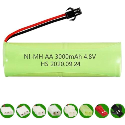4.8V 3000mah NiMH Battery For Rc toys Cars Tanks Robots Boat Gun toy parts Ni-MH AA 4.8V upgrade 2400mah Battery Pack 1PCS-10PCS
