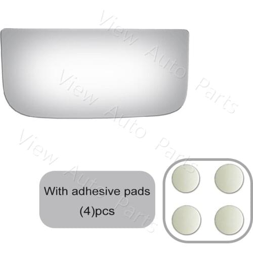 Lower Convex Door Mirror Glass + Adhesive for 07-12 Chevy Silverado & GMC Sierra Passenger Right Side