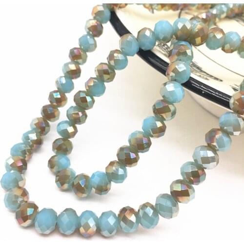 Wholesale 4/6/8mm Rondelle Austria Faceted Crystal Glass Beads,Wheel Beads,Transit Beads,Bracelet Necklace Diy Jewelry Making