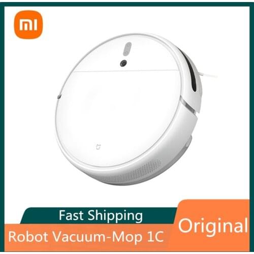 Xiaomi Mijia Mop Robot Vacuum Cleaner 1C for Home Auto Sweeping Mopping Dust Sterilize Cyclone Suction Smart Planned WIFI APP