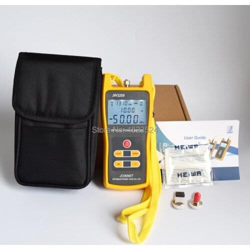 Telecommunication -70 +6dBm JW3208A Handheld Optical Power Meter with FC SC ST Connector