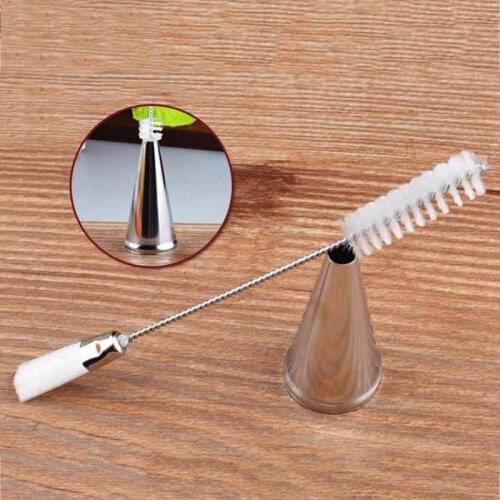 TK07 Icing Piping Nozzles Cleaning Brush Tools Cookies Fondant Professional Cake Decorators for the Kitchen Baking