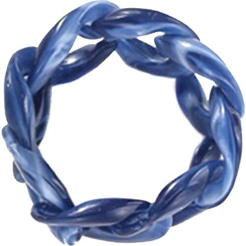 Amber ring 2PCS two in a set of rings simple transparent acrylic index finger ring women fashion personality Instagram ring