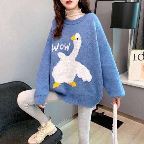 Sweater ladies loose Korean jacket lazy pullover sweater spring and autumn new style hot sale fashion 2021 free shipping ins hot