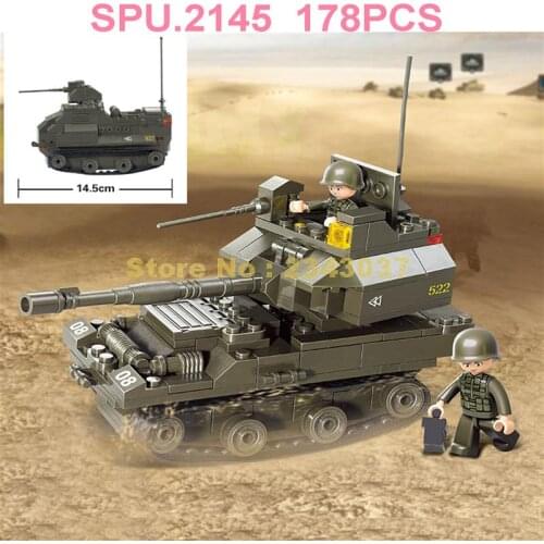 Sluban 0282 178pcs Military Armour Army Corps Series T90 Tank Building Block Toy