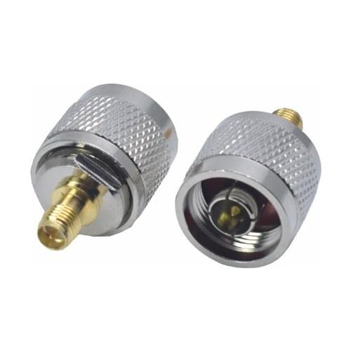 2pcs N Male To RP-SMA Female Jack RF Coaxial Adapter Connectors