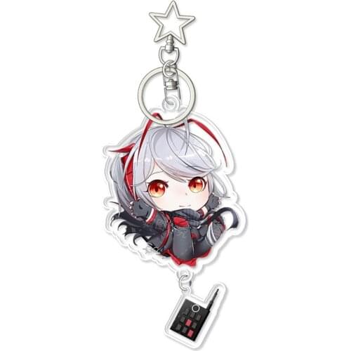 Arknights Keychain Ansel Perfumer Cliffheart Blue Poison Schwarz Cuora Exusiai Cute Funny Cartoon Acrylic Key Chain Kawaii
