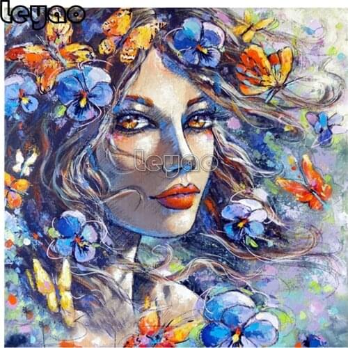 Diamond Painting 5d butterfly woman Diamond Embroidery Fantasy art Mosaic Handmade Home Decor Needlework Gift Rhinestones