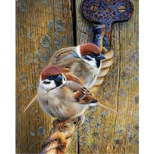 DIY Diamond painting Cross stitch Kit Diamond embroidery tow birds 3D Diamond mosaic Needlework Pattern Home Decor