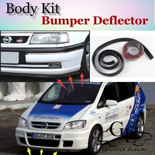 Bumper Lip For Opel HydroGen3 HydroGen4 HydroGen 3 / 4 Front Spoiler Skirt / Body Kit Strip / Car Scratch Proof Adhesive Strip