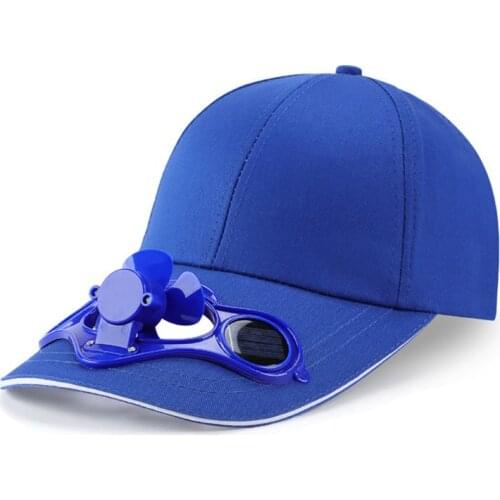 2020 Summer Solar Panel Powered Cooling Fan Baseball Cap Outdoor Peaked Sun Visor Hat