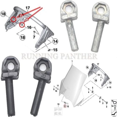 Motorcycle Windshield Windscreen Bolt Mounting Fixed Screw For BMW R1200GS ADV 2004 - 2012 R1200 GS repair Bolts