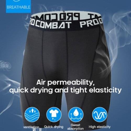 Quick-drying Five-point Pants Basketball Bottoming Yoga Pants Training Running Fitness New Sports Tight Shorts Mens Stretch