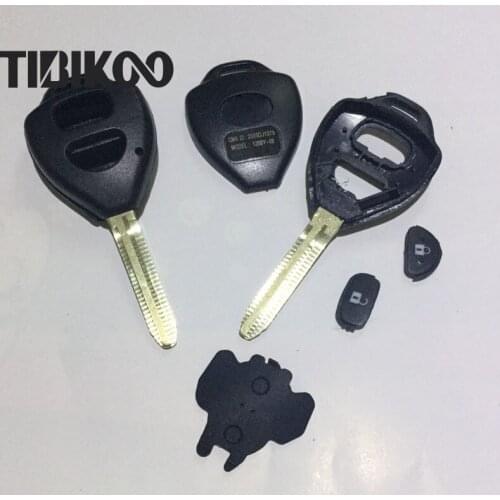 2 Buttons Remote Key Shell Car Key Case For Toyota Corolla RVA4