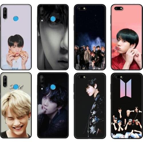Black tpu Case For Huawei Honor 20Lite 10 10i 20S 30S 30 Case Honor 7A 7s 7C Case Cover Rap RM JIMIN JIN SUGA J HOPE V JUNG KOOK