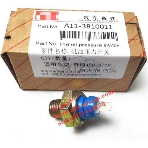 Engine Oil Pressure Sensor For Chery A5 Fora E5 Tiggo/Tiggo 3 Fulwin 2/Celer Amulet Engine Oil Pressure Switch A11-3810011