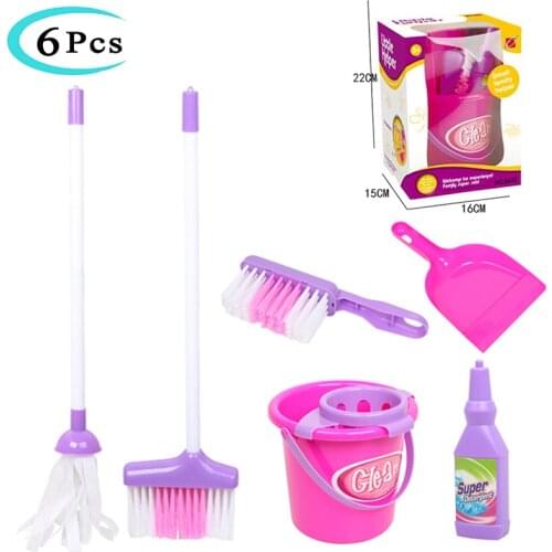Baby Vacuum Cleaner Simulation Mini Pretend To Clean Toys Pretend Play Toy Vacuum Cleaner Broom Bucket Vacuum Toys For Children