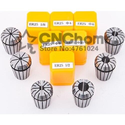 Hot 6pcs/set 6 size ER32 precison spring collet chuck choose from 3mm-20mm For CNC machine lathe accessories