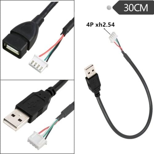 USB to 4P xh2.54 cable, 4P MX1.25 Female to USB 2.0 Female/ Male Cable USB to Dupont 4 pin Data Cable 30cm